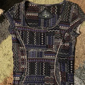 Prana built in bra Workout top TEE shirt xs